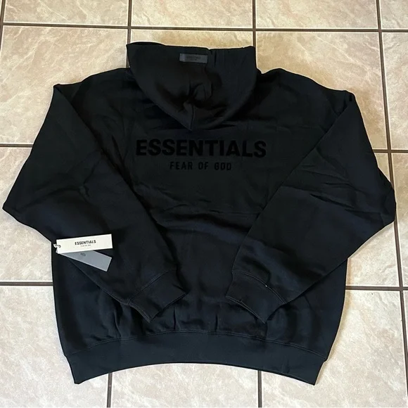 Fear of God Essentials Hoodie Pullover Stretch Limo - Picture 3 of 11